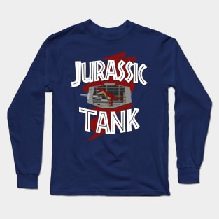 Jurassic tank. Tyrannosaurus loading guns Long Sleeve T-Shirt